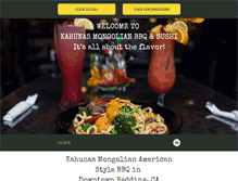 Tablet Screenshot of kahunasmongolianbbq.com